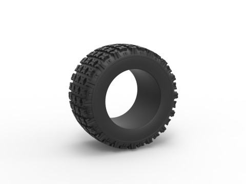 Offroad tire 138 Scale 1 to 25 Modelo de Impressão 3D