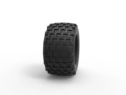 Offroad tire 138 Scale 1 to 25 3D Print Model