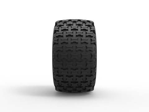 Offroad tire 138 Scale 1 to 25 Modelo de Impressão 3D