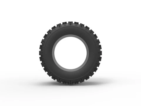 Offroad tire 138 Scale 1 to 25 3D Print Model
