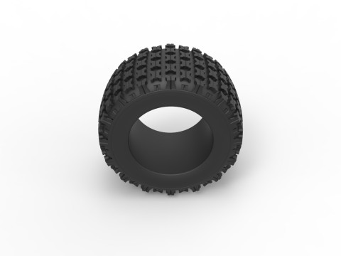 Offroad tire 138 Scale 1 to 25 Modelo de Impressão 3D