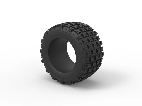 Offroad tire 138 Scale 1 to 25 3D Print Model