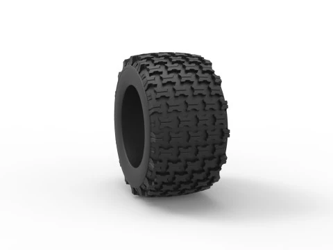 Offroad tire 138 Scale 1 to 25 3D Print Model