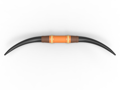 Bull horns for car ot truck Scale 1 to 25 Modelo de Impressão 3D