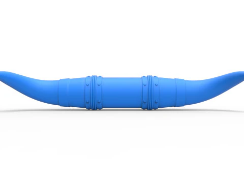 Chifres de touro para carro ou caminh&atilde;o Vers&atilde;o 2 Escala 1 a 25 Modelo de Impressão 3D