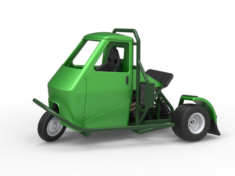 Ape car proto for dirt while turning Scale 1 to 25 3Dプリントモデル