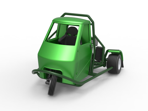 Ape car proto for dirt while turning Scale 1 to 25 Modelo de Impressão 3D