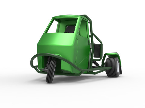 Ape car proto for dirt while turning Scale 1 to 25 Modelo de Impressão 3D