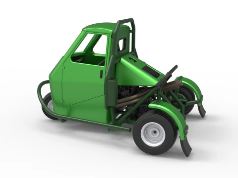 Ape car proto for dirt while turning Scale 1 to 25 3D Print Model