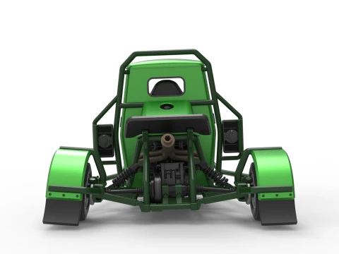 Ape car proto for dirt while turning Scale 1 to 25 3D Print Model