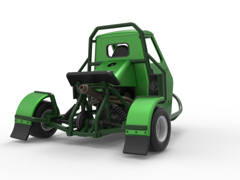 Ape car proto for dirt while turning Scale 1 to 25 Modelo de Impressão 3D