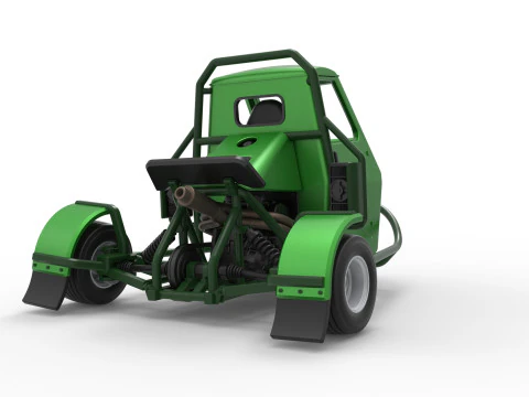 Ape car proto for dirt while turning Scale 1 to 25 3D Print Model