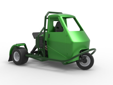 Ape car proto for dirt while turning Scale 1 to 25 Modelo de Impressão 3D
