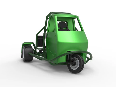 Ape car proto for dirt while turning Scale 1 to 25 3D Print Model