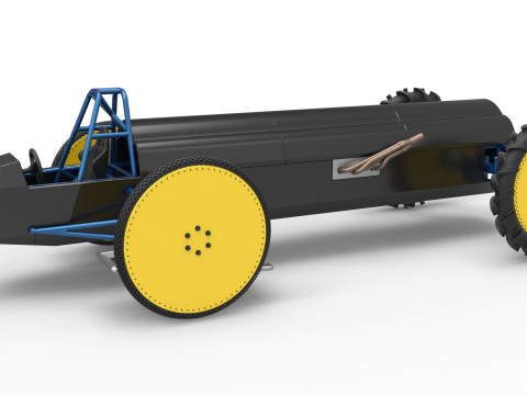 Swamp buggy Scale 1 to 25 3D Принт Модель