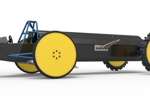 Swamp buggy Scale 1 to 25 Modelo de Impressão 3D