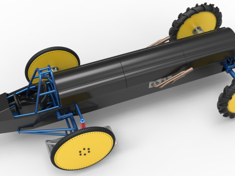 Swamp buggy Scale 1 to 25 Modelo de Impressão 3D