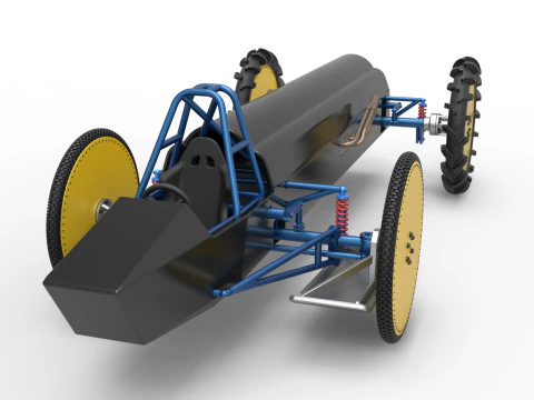 Swamp buggy Scale 1 to 25 3D Print Model
