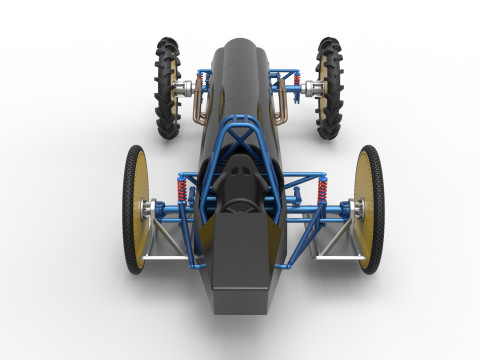 Swamp buggy Scale 1 to 25 Modelo de Impressão 3D