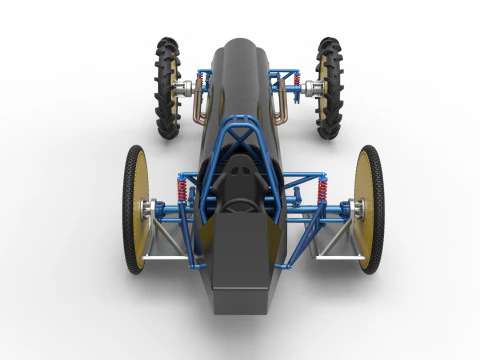 Swamp buggy Scale 1 to 25 3D Print Model