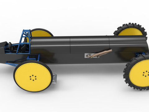Swamp buggy Scale 1 to 25 Modelo de Impressão 3D