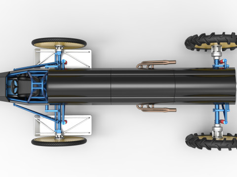 Swamp buggy Scale 1 to 25 Modelo de Impressão 3D
