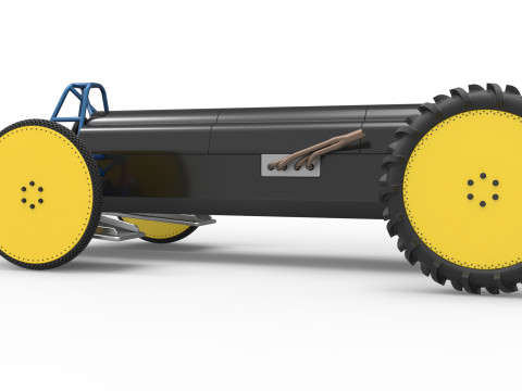 Swamp buggy Scale 1 to 25 Modelo de Impressão 3D