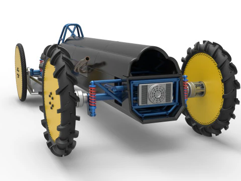 Swamp buggy Scale 1 to 25 3D Print Model