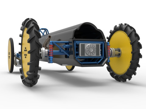 Swamp buggy Scale 1 to 25 Modelo de Impressão 3D