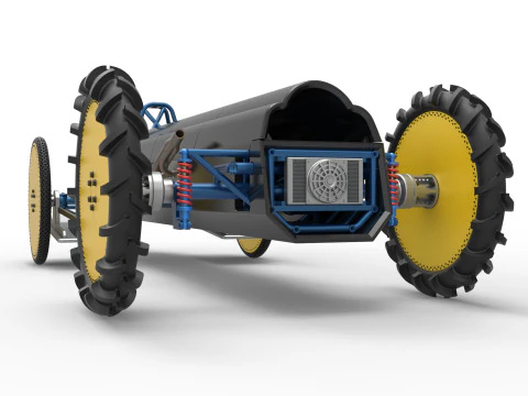 Swamp buggy Scale 1 to 25 3D Print Model