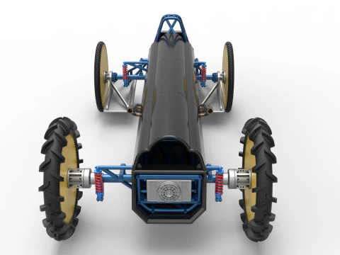 Swamp buggy Scale 1 to 25 3D Print Model