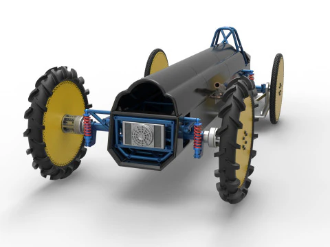 Swamp buggy Scale 1 to 25 3D Print Model