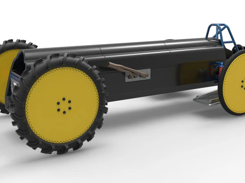 Swamp buggy Scale 1 to 25 3D Print Model