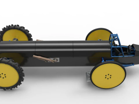 Swamp buggy Scale 1 to 25 3D Print Model