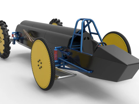 Swamp buggy Scale 1 to 25 3D Print Model
