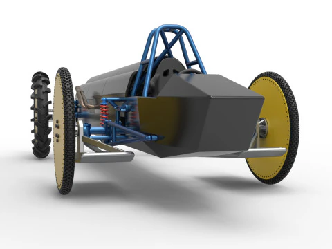 Swamp buggy Scale 1 to 25 3D Print Model
