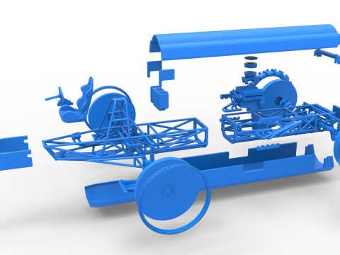 Swamp buggy Scale 1 to 25 Modelo de Impressão 3D