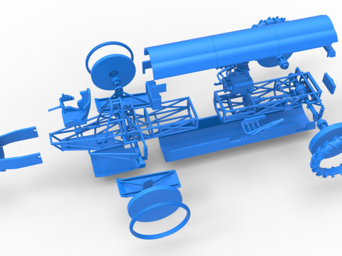 Swamp buggy Scale 1 to 25 Modelo de Impressão 3D