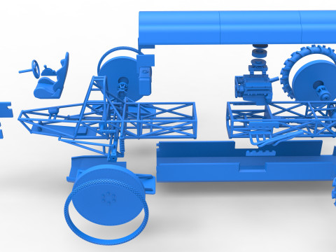 Swamp buggy Scale 1 to 25 Modelo de Impressão 3D