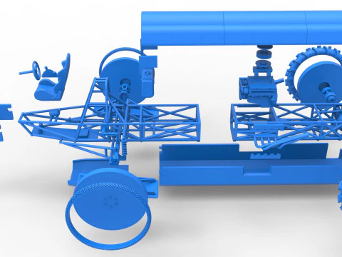Swamp buggy Scale 1 to 25 3D Print Model