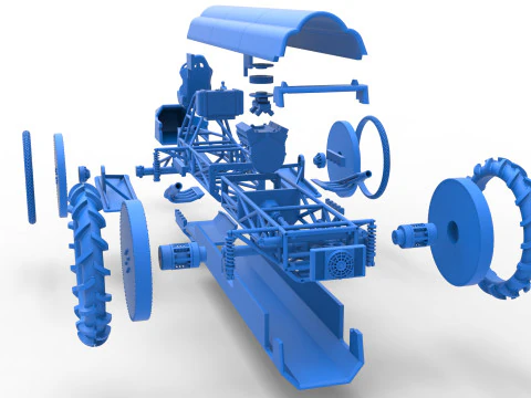 Swamp buggy Scale 1 to 25 3D Print Model