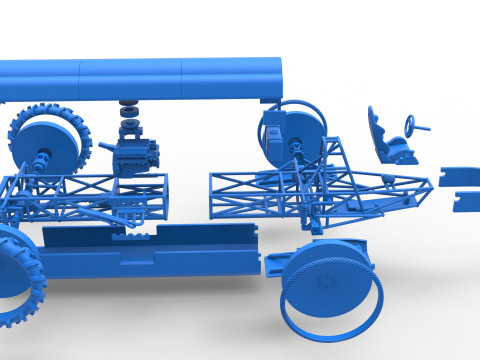 Swamp buggy Scale 1 to 25 Modelo de Impressão 3D