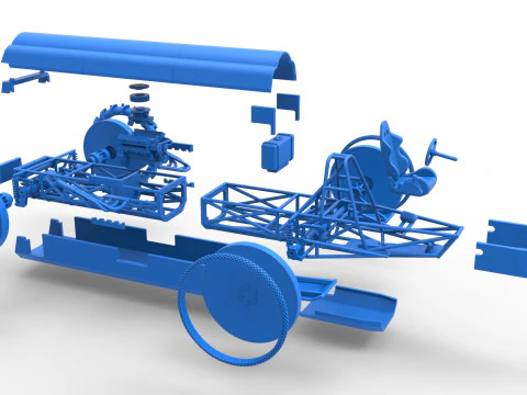Swamp buggy Scale 1 to 25 3D Print Model