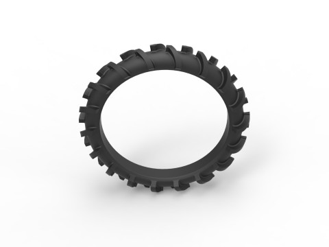 Rear tire of Swamp buggy Scale 1 to 25 3D 프린트 모델