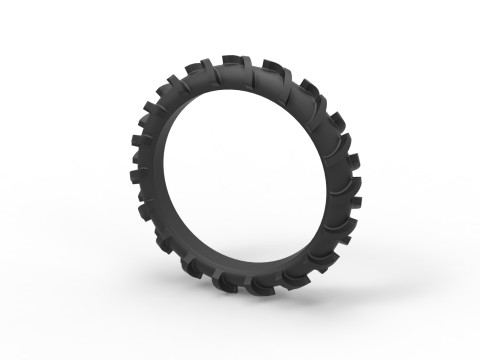 Rear tire of Swamp buggy Scale 1 to 25 3D 프린트 모델