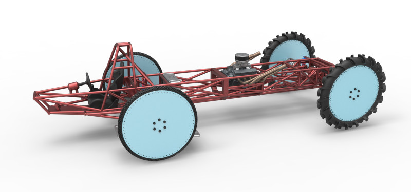 Swamp buggy Base Scale 1 to 25 3D 打印模型 .c4d .max .obj .3ds .fbx .stl .blend