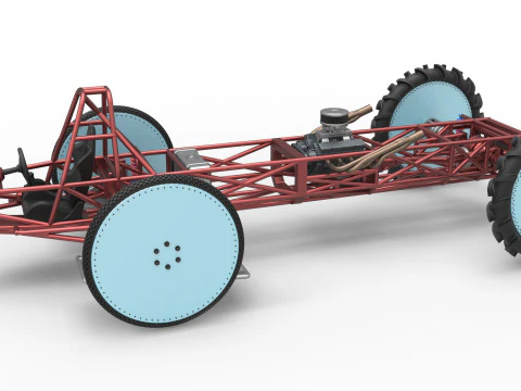 Base de buggy des marais &Eacute;chelle 1 &agrave; 25 Modèles 3D en vedette
