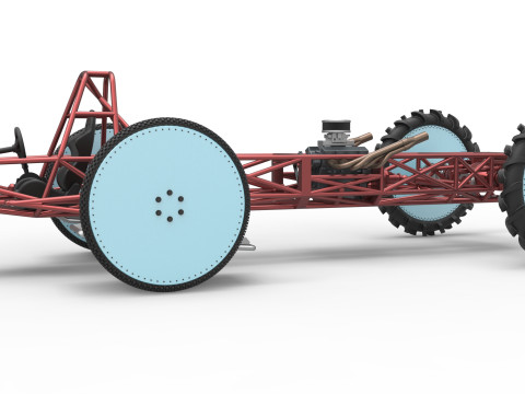 Swamp buggy Base Scale 1 to 25 3D 打印模型