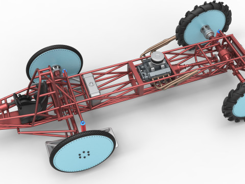 Swamp buggy Base Scale 1 to 25 3D 打印模型