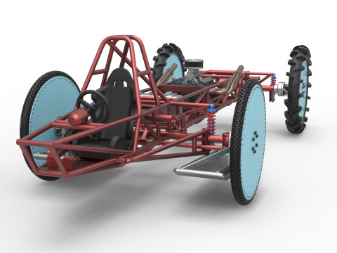 Swamp buggy Base Scale 1 to 25 3D 打印模型